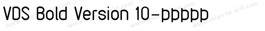 VDS Bold Version 10字体转换